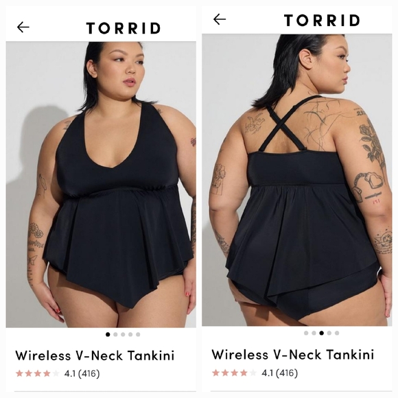 Torrid size 1 tanking top - Picture 1 of 3